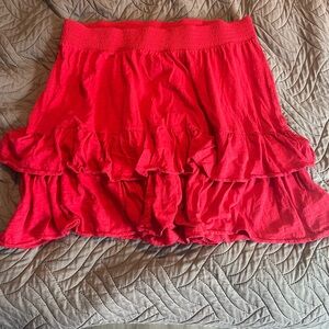 Fuscia ruffled stretch skirt old navy women’s 2xl